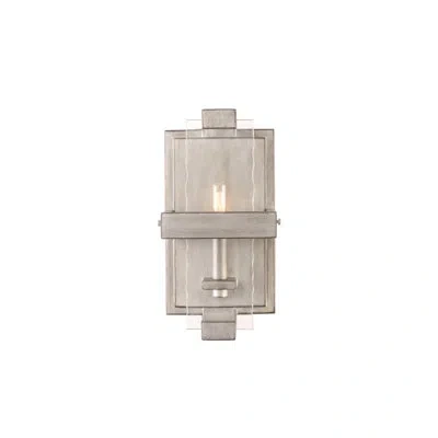 Kalco Astoria 1 Lt Moon Silver Wall Sconce  In Lune Argentée;moon Silver