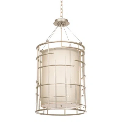 Kalco Atelier 8 Lt Tarnished Silver Chandelier