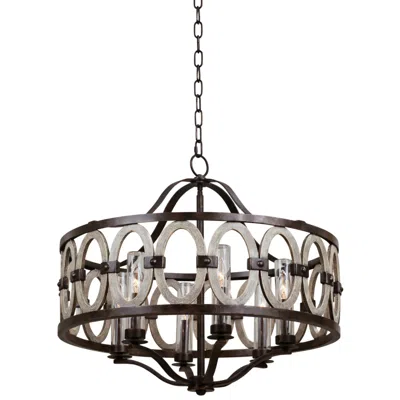 Kalco Belmont 25" High Florence Gold Outdoor Hanging Light