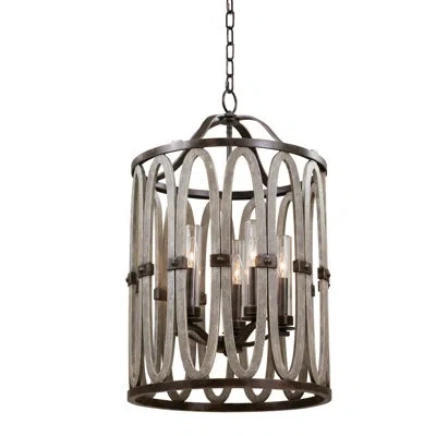 Kalco Belmont 5 Lt Florence Gold Outdoor Pendant