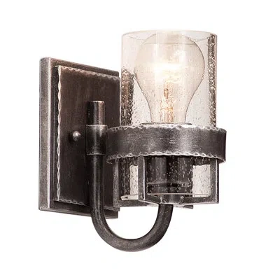 Kalco Bexley 1 Lt Vintage Iron Bath Wall Sconce