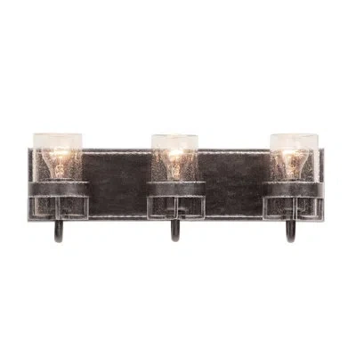 Kalco Bexley 3 Lt Vintage Iron Bath Wall Sconce