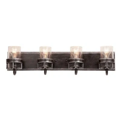 Kalco Bexley 4 Lt Vintage Iron Bath Wall Sconce
