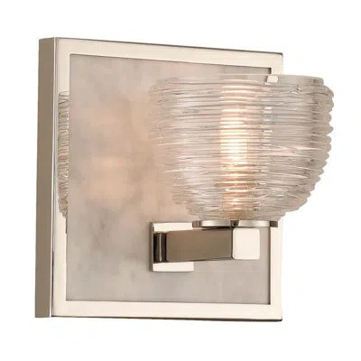 Kalco Bianco 1 Lt Polished Nickel Bath Wall Sconce