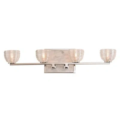 Kalco Bianco 4 Lt Polished Nickel Vanity Light