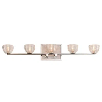Kalco Bianco 5 Lt Polished Nickel Vanity Light