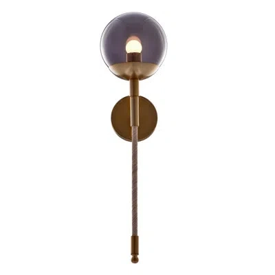 Kalco Boba 1 Lt Winter Brass Wall Sconce  In Laiton D'hiver;winter Brass