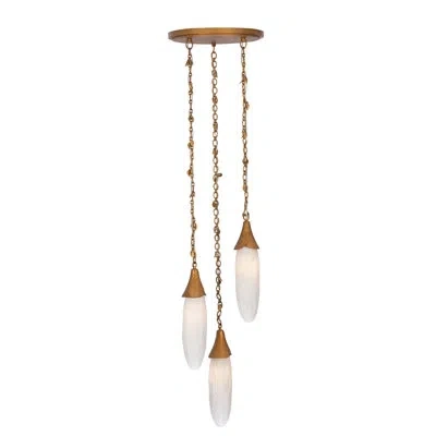 Kalco Bougainvillea 3 Lt Warm Gold Multi-pendant