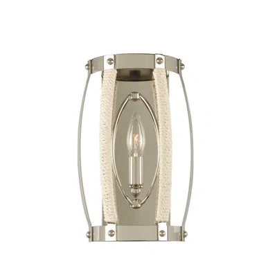 Kalco Bradbury 1 Lt Polished Nickel Wall Sconce