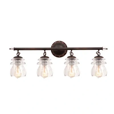 Kalco Brierfield 4 Lt Antique Copper Vanity Light