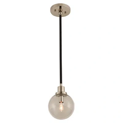 Kalco Cameo 1-light Mini Pendant In Nickel Accents