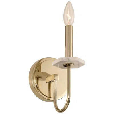 Kalco Cararra 12" High Champagne Gold Wall Sconce