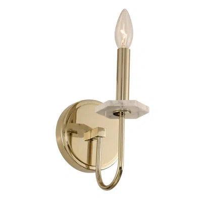 Kalco Carrara 1 Lt Champagne Gold Wall Sconce