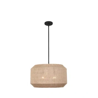 Kalco Cebu 4 Lt Matte Black Pendant