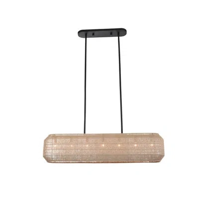 Kalco Cebu 7 Lt Matte Black Linear Pendant
