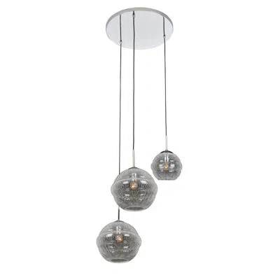 Kalco Celine 3 Lt Polished Chrome Chandelier