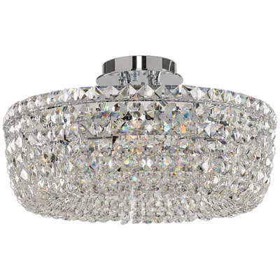 Kalco Cessano 18" Wide Polished Chrome 5-light Ceiling Light