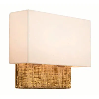 Kalco Cestino 1 Lt Gold Leaf Wall Sconce