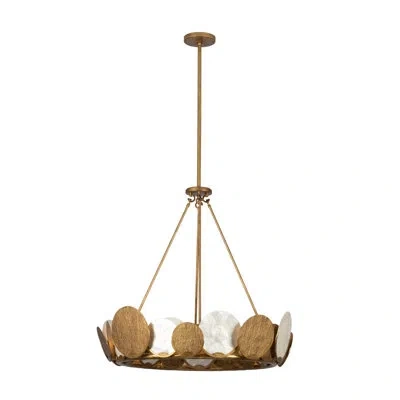 Kalco Cirque 8 Lt Rustic Gold Chandelier