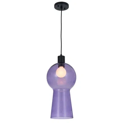 Kalco Cores 1 Lt Matte Black Pendant