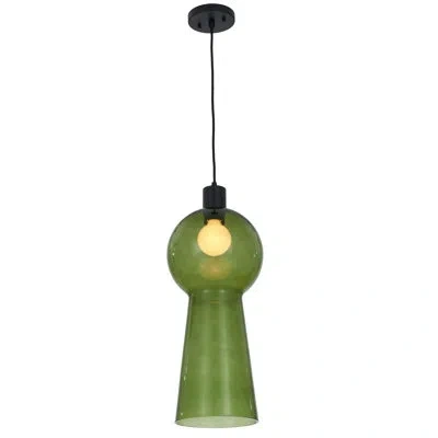Kalco Cores 1 Lt Matte Black Pendant