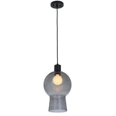 Kalco Cores 1 Lt Matte Black Pendant