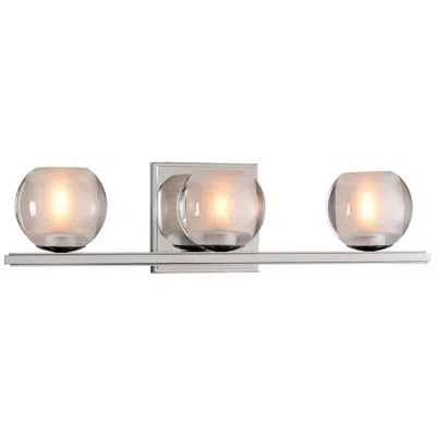 Kalco Corona 19" Wide Chrome 3-led Bath Light
