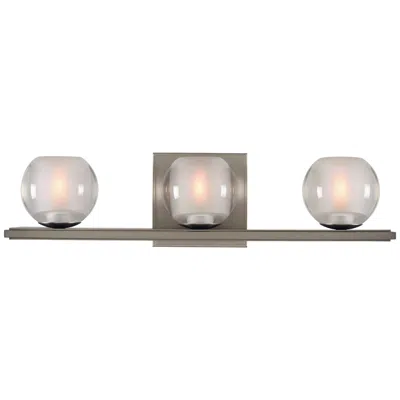 Kalco Corona 19" Wide Satin Nickel 3-led Bath Light