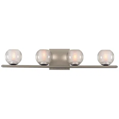 Kalco Corona 26" Wide Satin Nickel 4-led Bath Light
