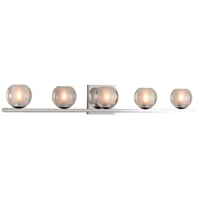 Kalco Corona 33" Wide Chrome 5-led Bath Light