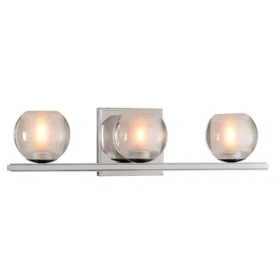 Kalco Corona 3-light Vanity Light In Chrome