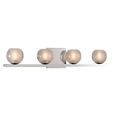 Kalco Corona 4-light Vanity Light In Chrome