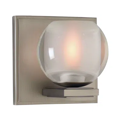 Kalco Corona 5" High Satin Nickel Led Wall Sconce