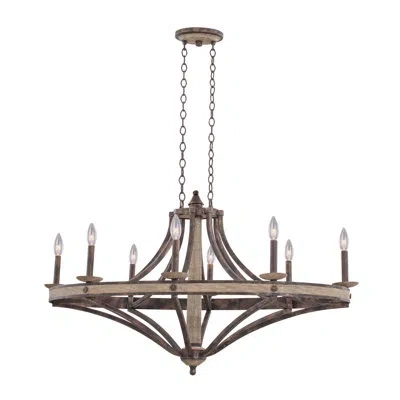 Kalco Coronado 8 Lt Florence Gold Chandelier
