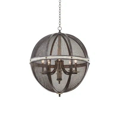 Kalco Coronado 8 Lt Florence Gold Chandelier