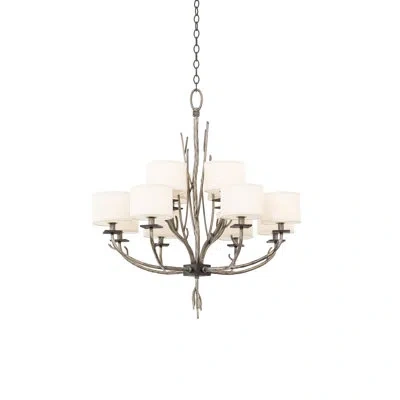 Kalco Denali 12 Lt Bronze Jewel Tone Chandelier