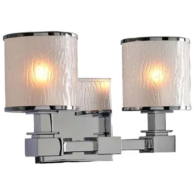 Kalco Destin 11 1/2" Wide Chrome 2-light Bath Light