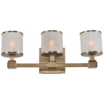 Kalco Destin 19" Wide Brushed Bronze 3-light Bath Light