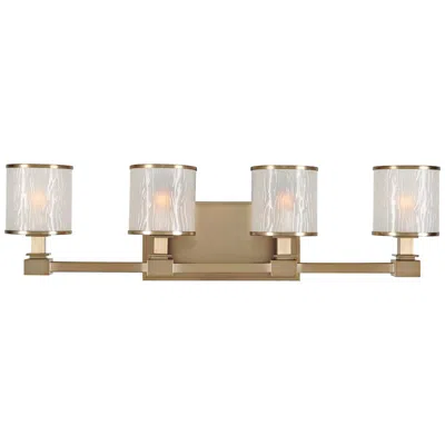 Kalco Destin 26 1/2" Wide Brushed Bronze 4-light Bath Light