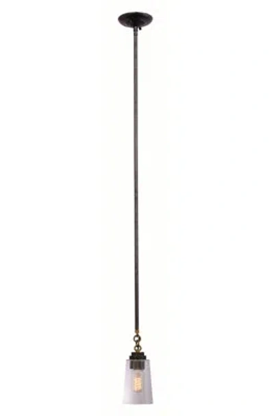 Kalco Dillon 1 Lt Milled Iron Pendant