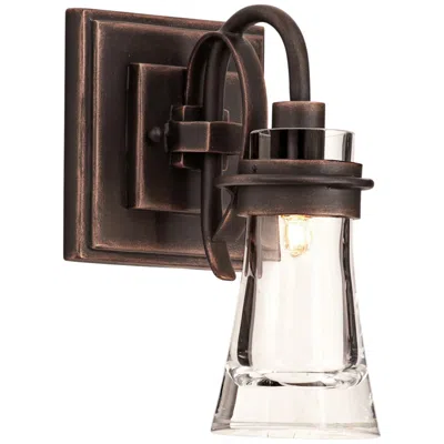 Kalco Dover 10 1/2" High Antique Copper Wall Sconce