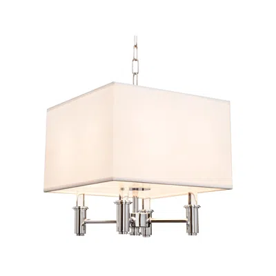 Kalco Dupont 14" Wide Chrome Convertible Square Pendant Light