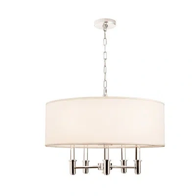 Kalco Dupont 5 Lt Polished Chrome Chandelier