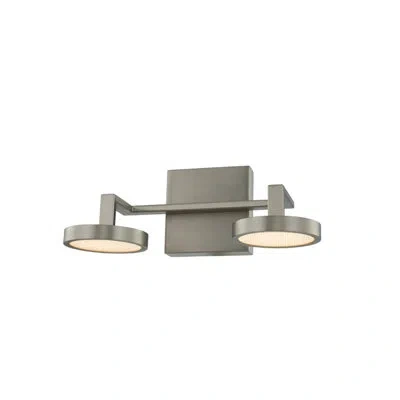 Kalco Eaton 2 Lt Satin Nickel Bath Wall Sconce