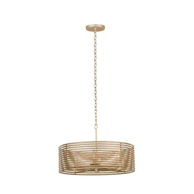 Kalco Emery 4 Lt Modern Gold Chandelier