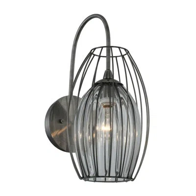 Kalco Emilia 1 Lt Chemical Stainless Steel Wall Sconce