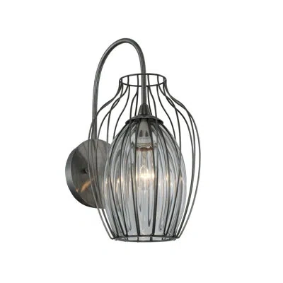 Kalco Emilia 1 Lt Chemical Stainless Steel Wall Sconce