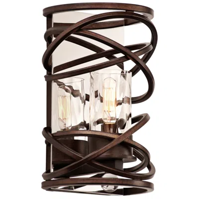 Kalco Eternity 10" High Etruscan Bronze Wall Sconce