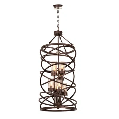 Kalco Eternity 8 Lt Etruscan Bronze Pendant