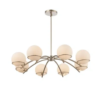 Kalco Everett 8 - Light Unique / Statement Drum Chandelier